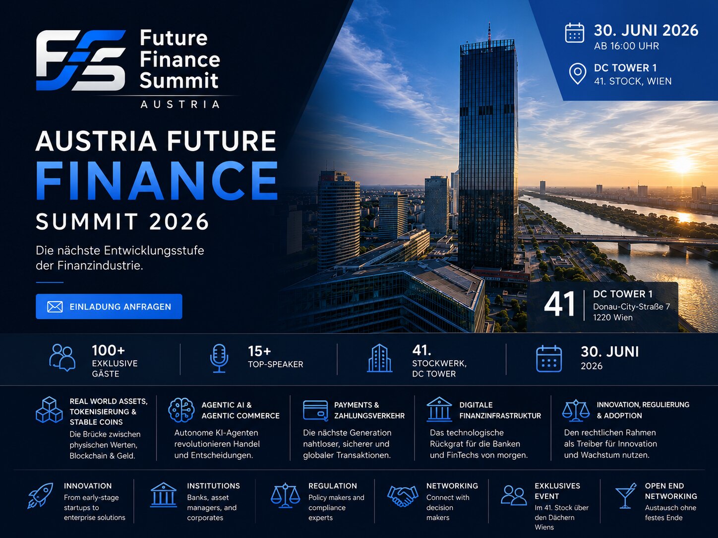 Future Finance Summit Austria 2026 – Event Flyer
